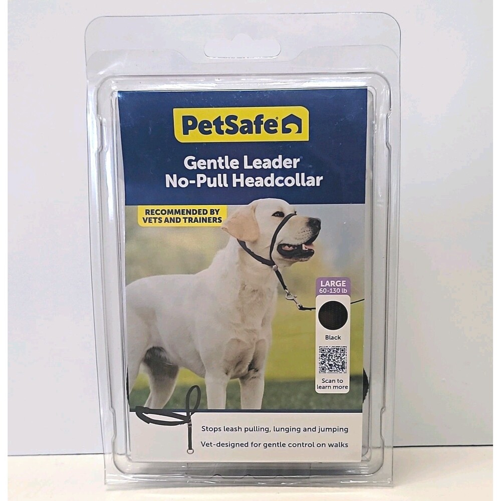 PetSafe Gentle Leader No-Pull Head Collar L Black Nylon